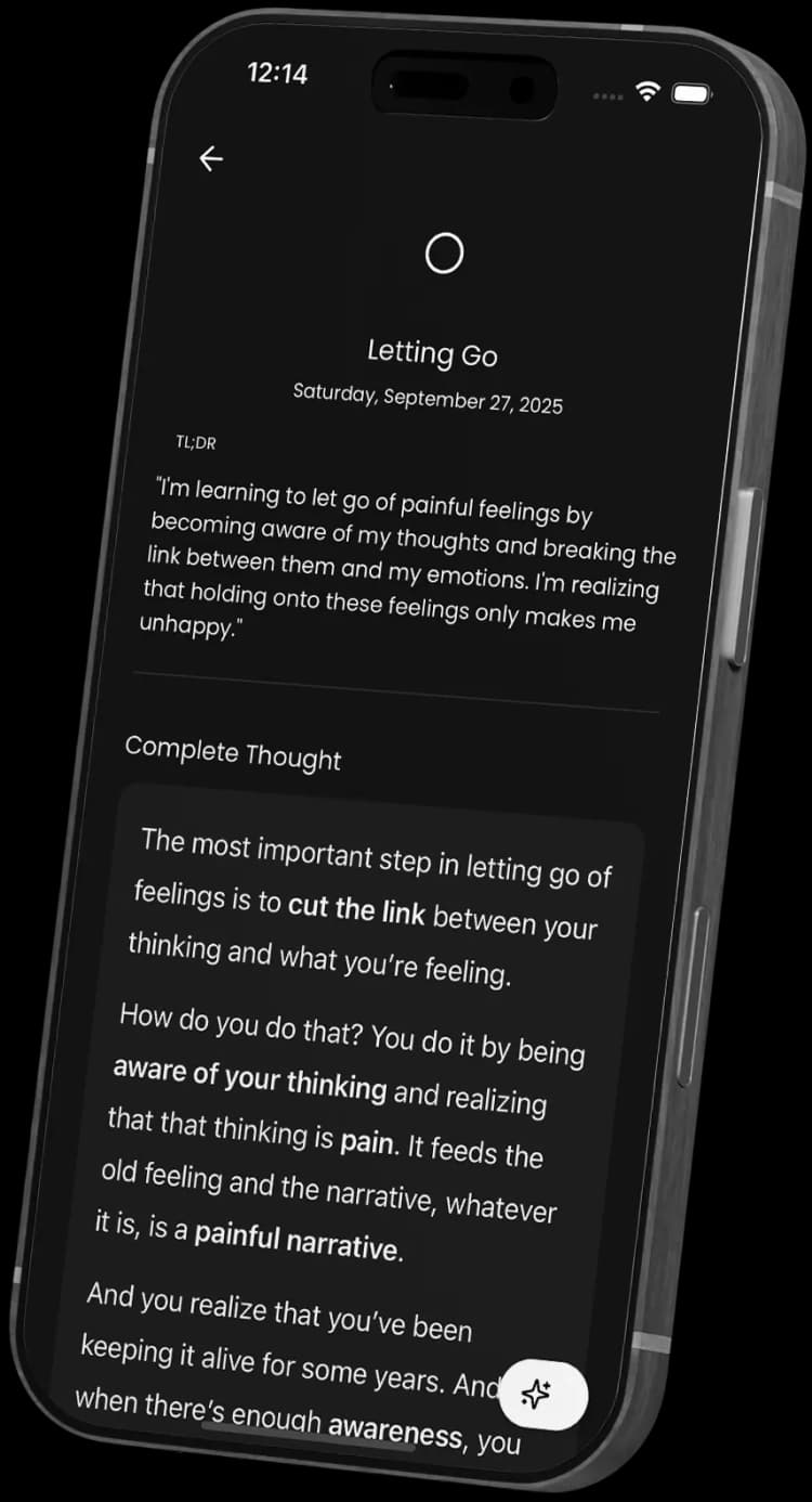 Extract Actions, Goals & Reflections